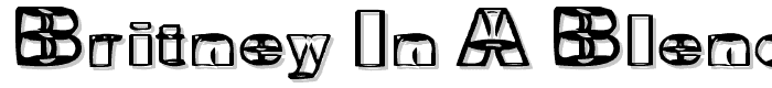 Britney in a Blender font